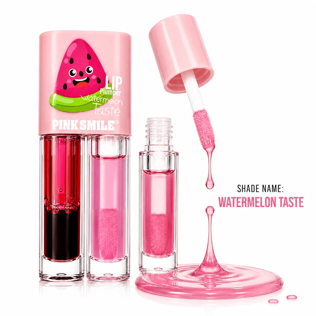 Pink Smile Fruity Lip Plumper Duo 2-in-1 Lip Gloss Set