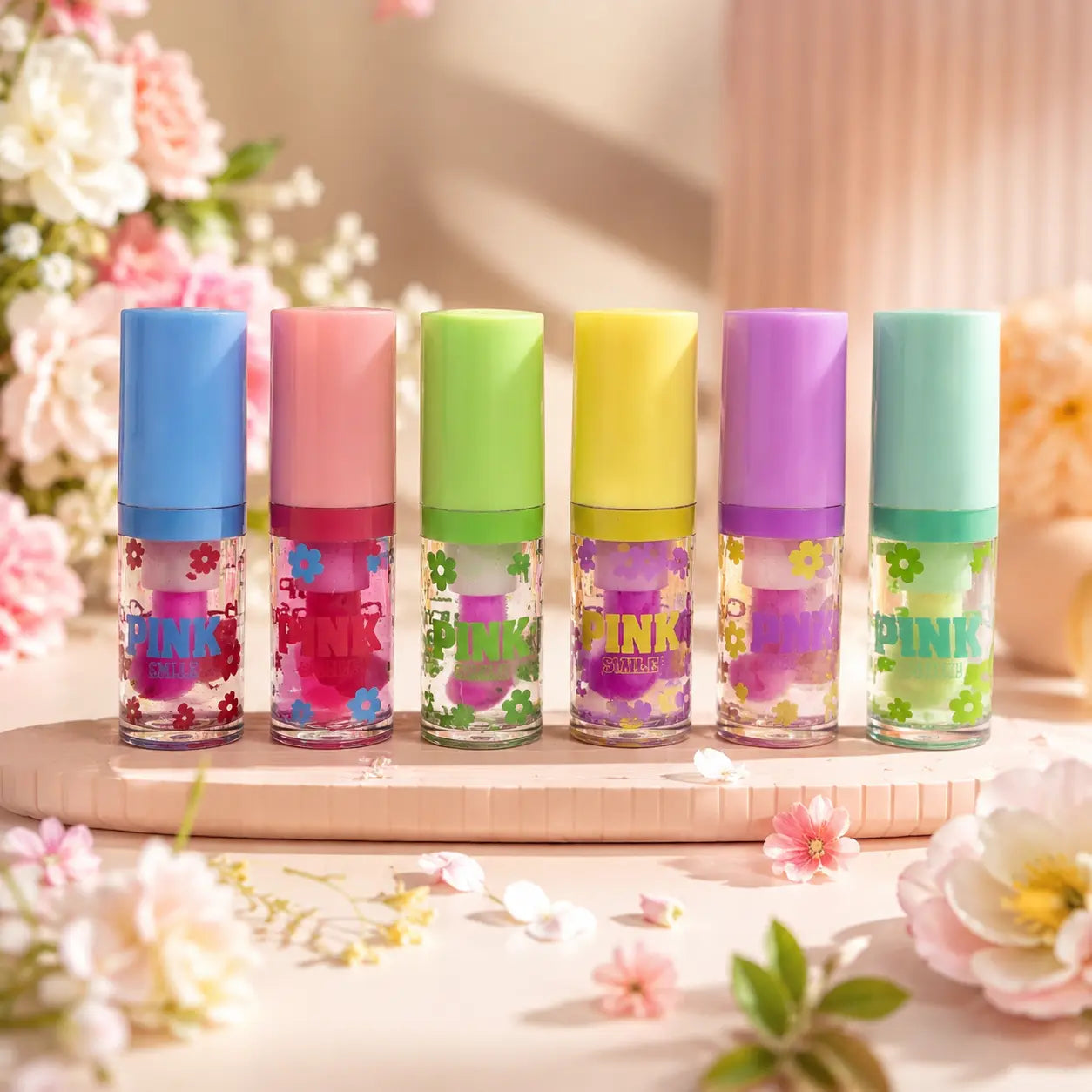 Flower Smile Colorful Lip Oil Hydrating Gloss