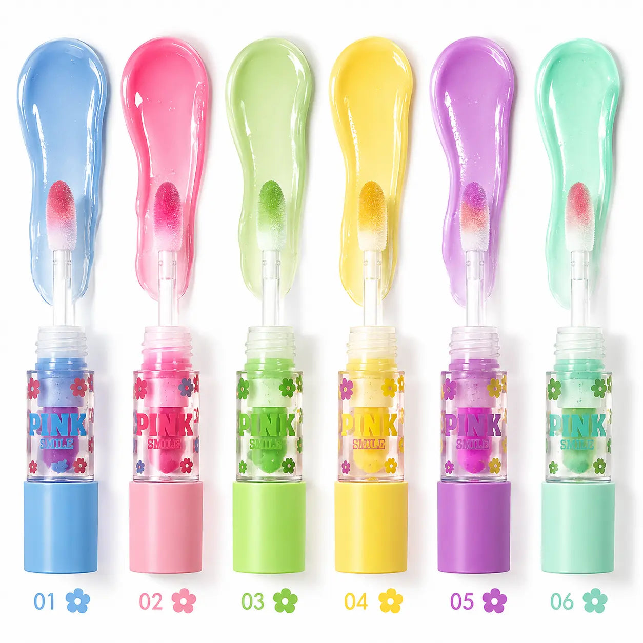 Flower Smile Colorful Lip Oil Hydrating Gloss