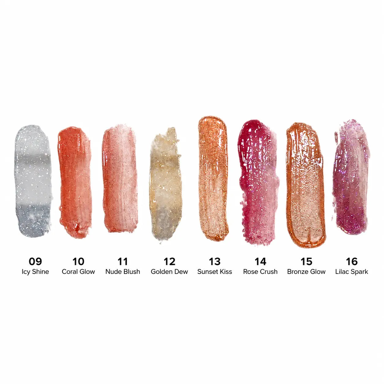 Glitter High-Shine Lip Gloss 8 Shades