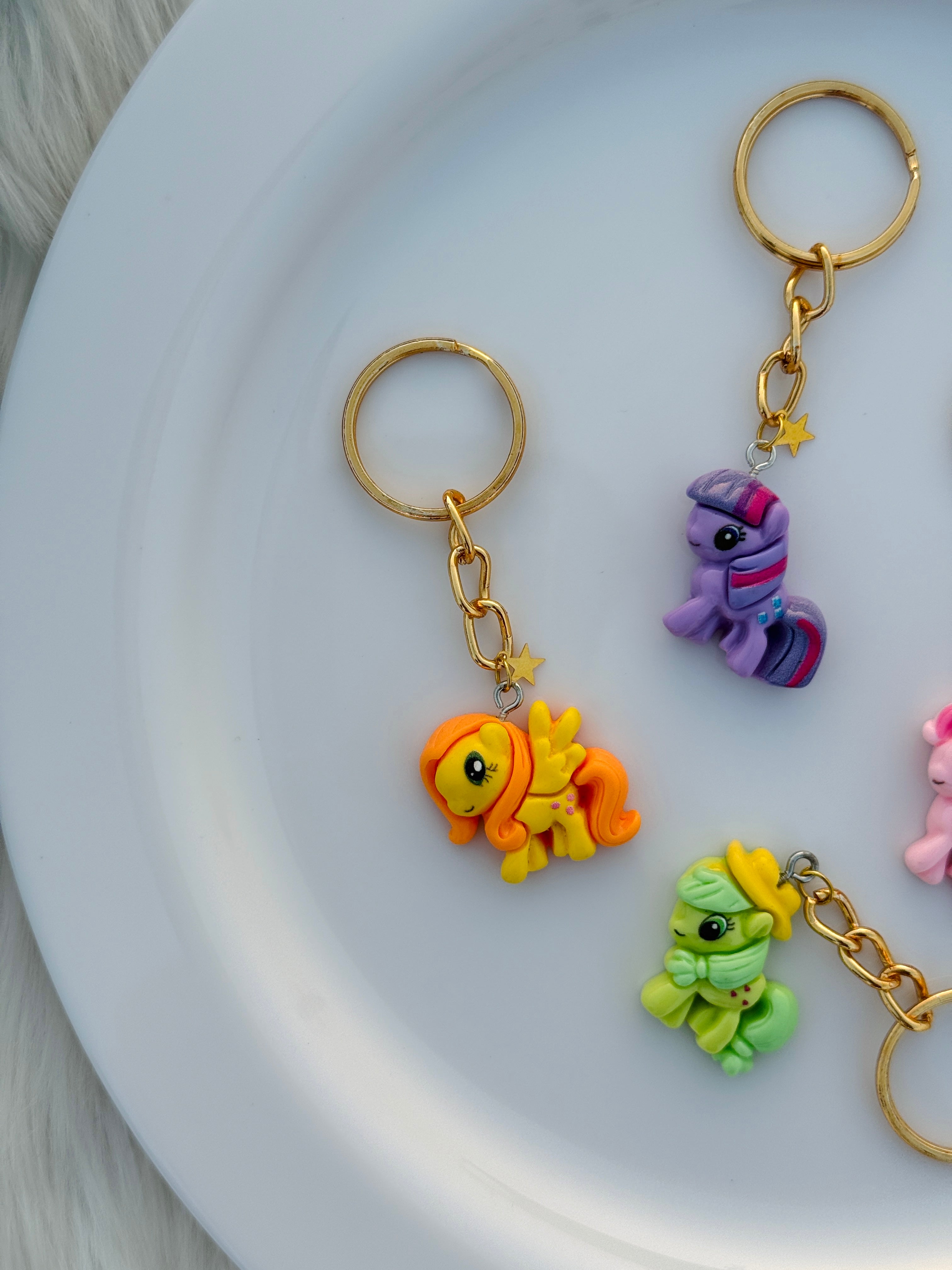 Magical Pony Keychain Collection Colorful Fantasy Charms