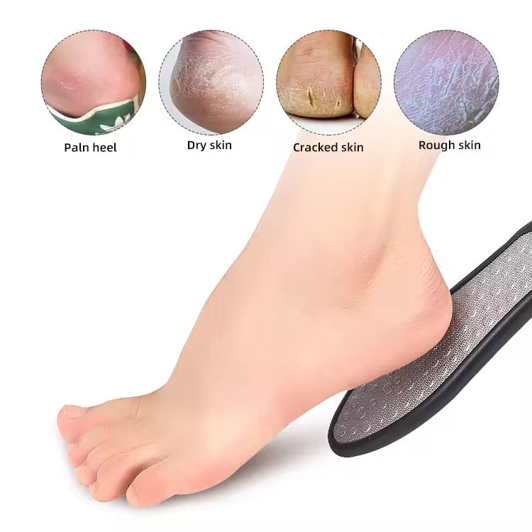 Dual-Sided Stainless Steel Foot File Professional Pedicure Callus Remover