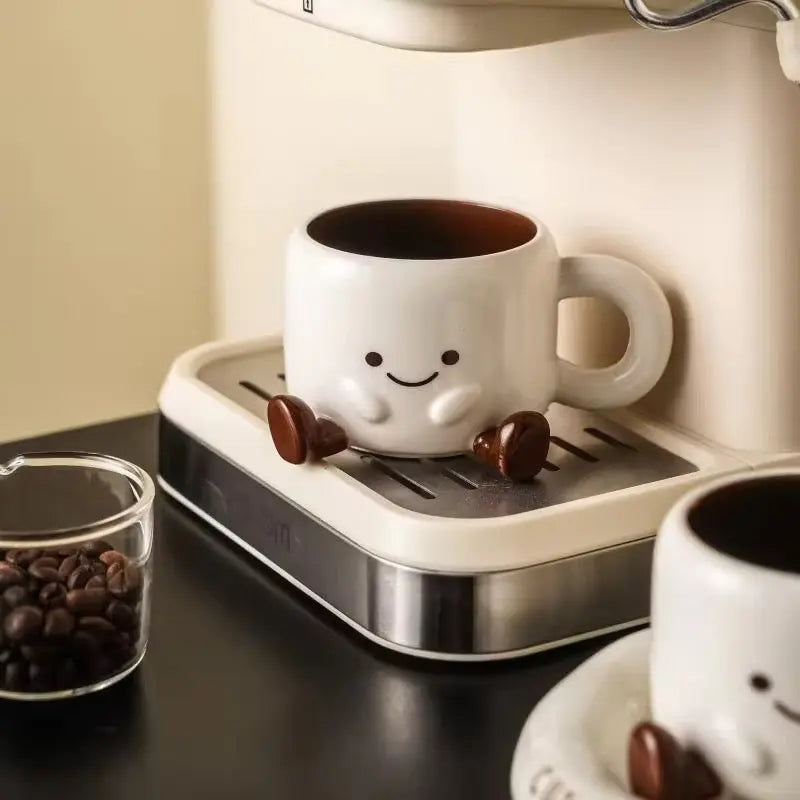 Cute Little Cup Ceramic Mug Set Sparkels  Sparkels