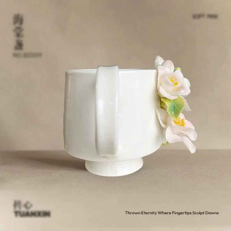 Bloom Sculpted Ceramic Mug Sparkels  Sparkels