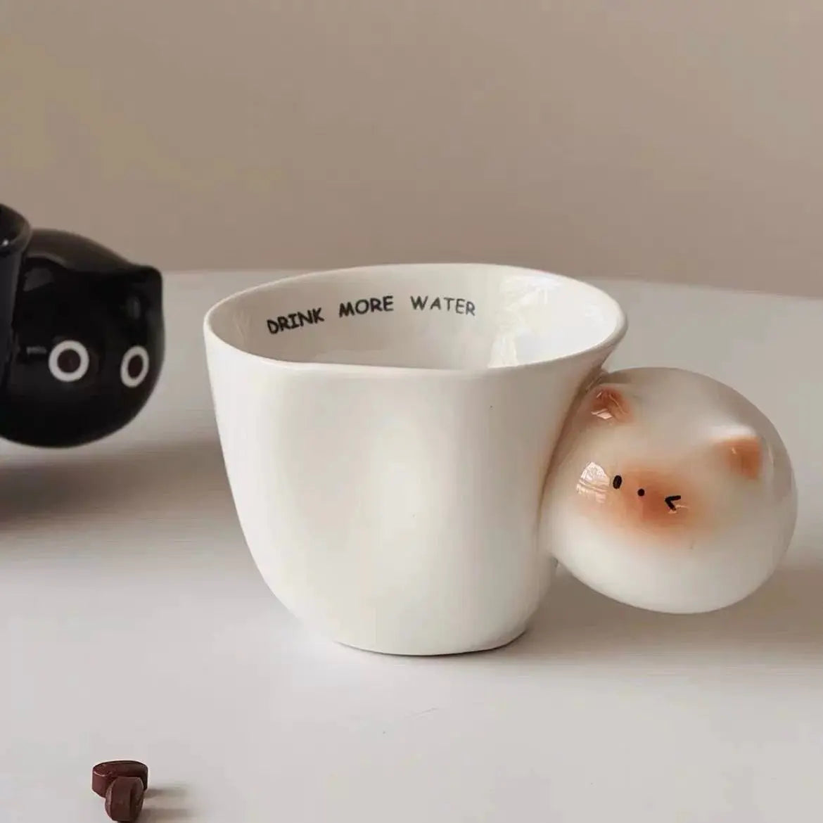 Peekaboo Cat Ceramic Mug Sparkels  Sparkels