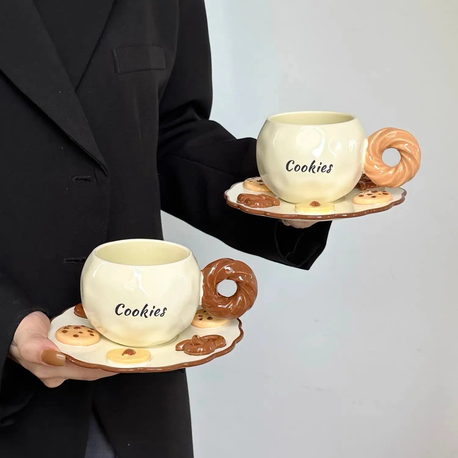 Cookies & Donut Ceramic Cup Set Sparkels  Sparkels