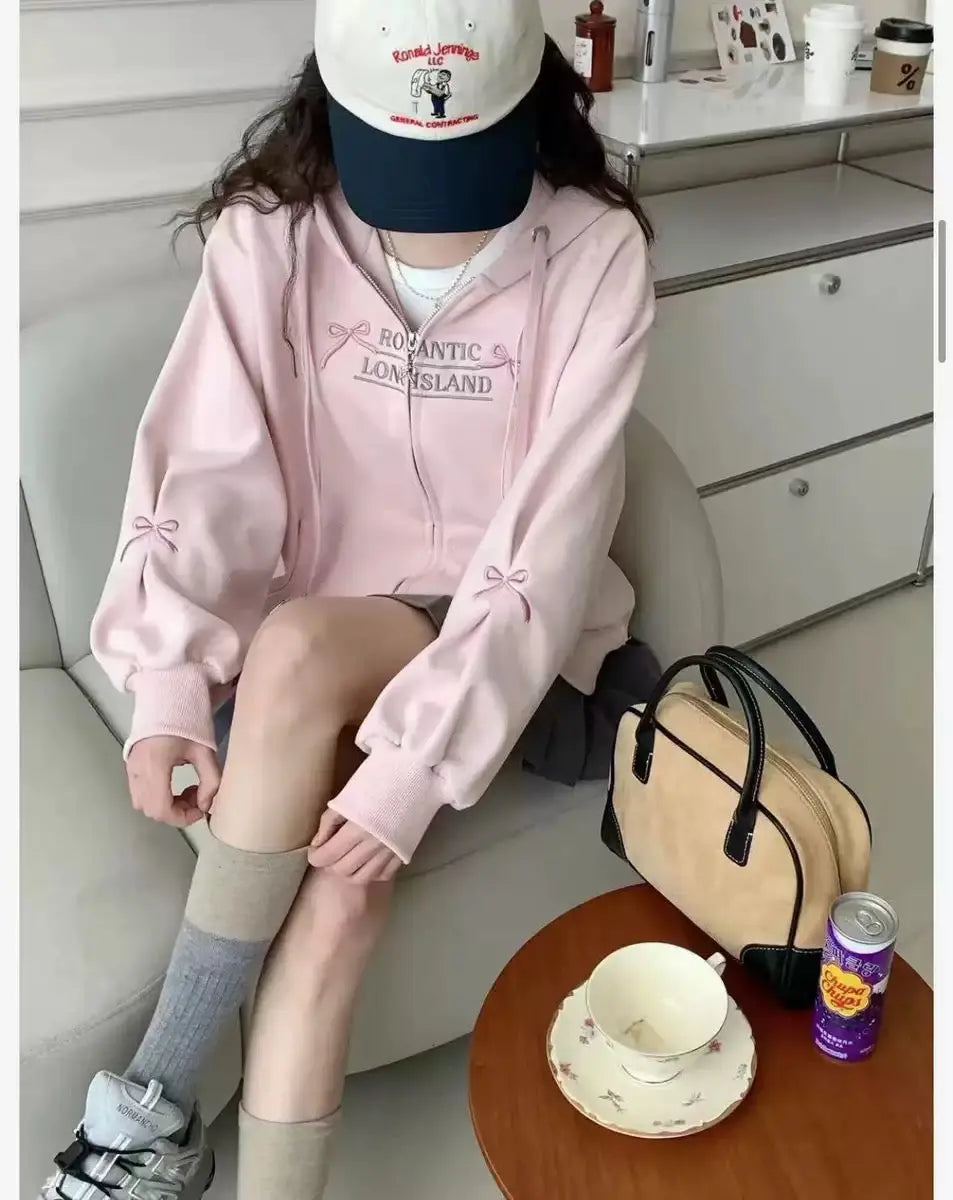 Romantic Long Island Oversized Hoodie Sparkels  Sparkels