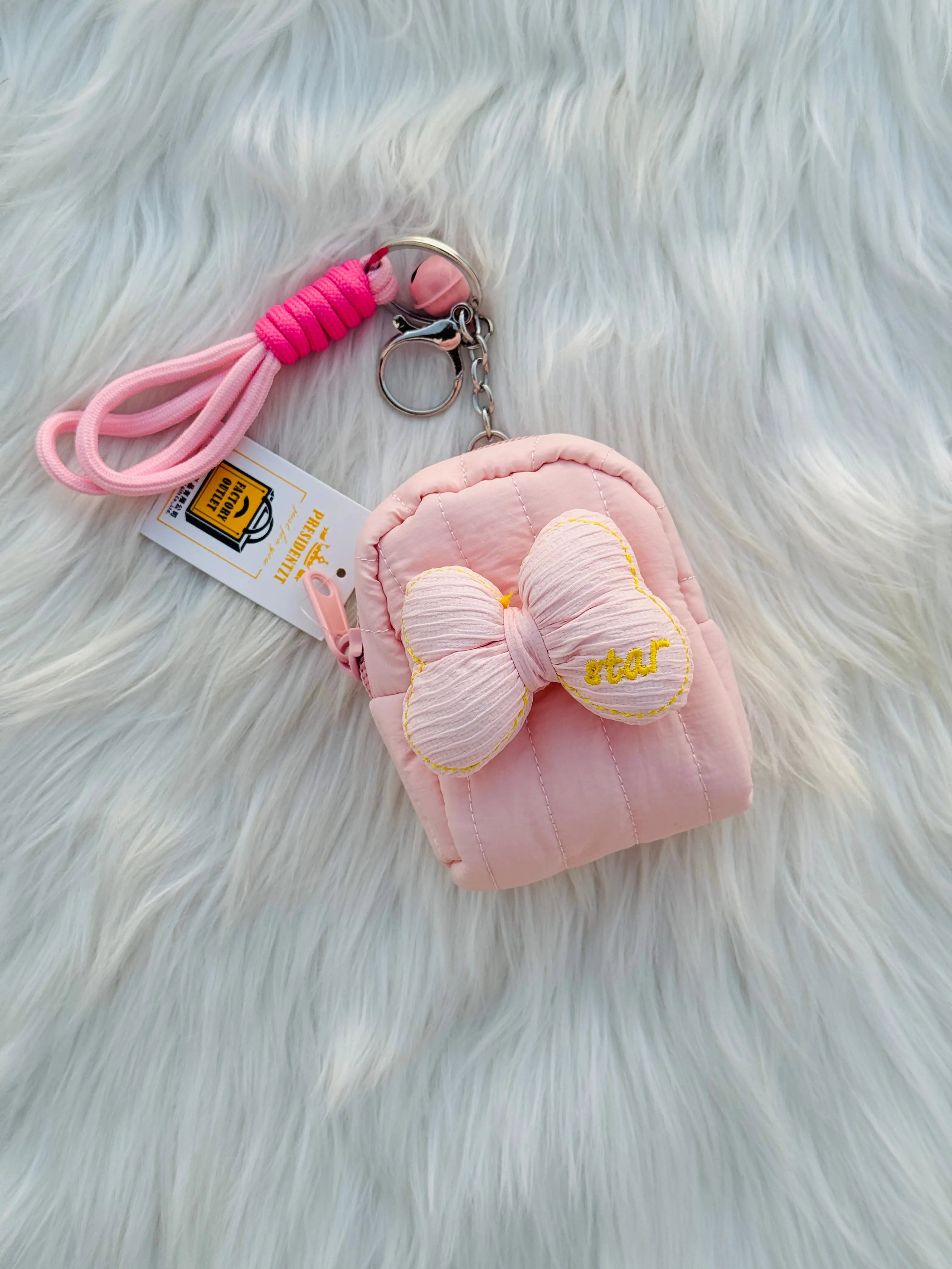 Cute Bow Mini Backpack Coin Pouch Sparkels  Sparkels