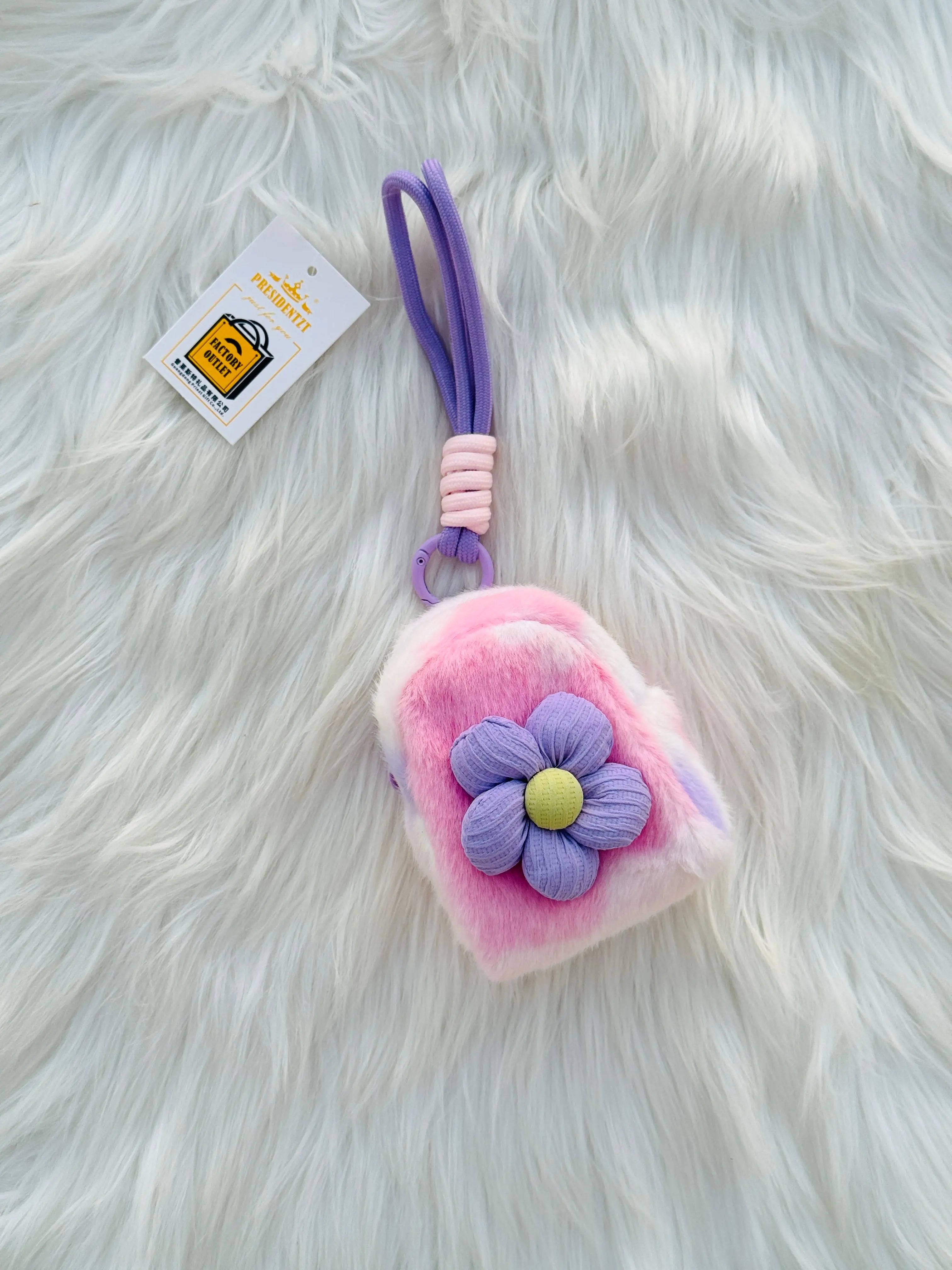 Cute Flower Mini Backpack Keychain Pouch Sparkels  Sparkels