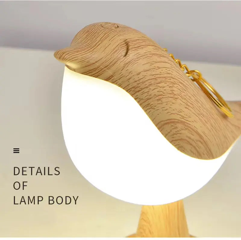 Bird LED Touch Table Lamp Cute Wooden Bird Night Light for Bedroom & Desk Sparkels  Sparkels