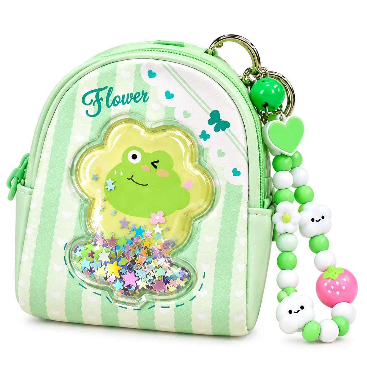 Cute Cartoon Mini Backpack Coin Purse Keychain