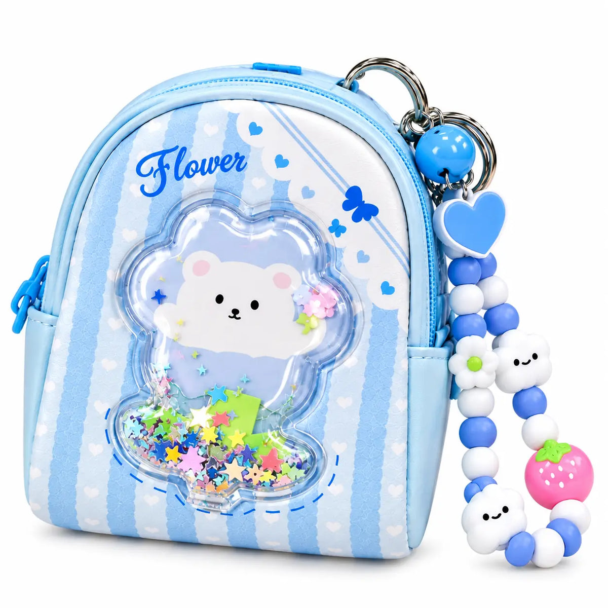 Cute Cartoon Mini Backpack Coin Purse Keychain