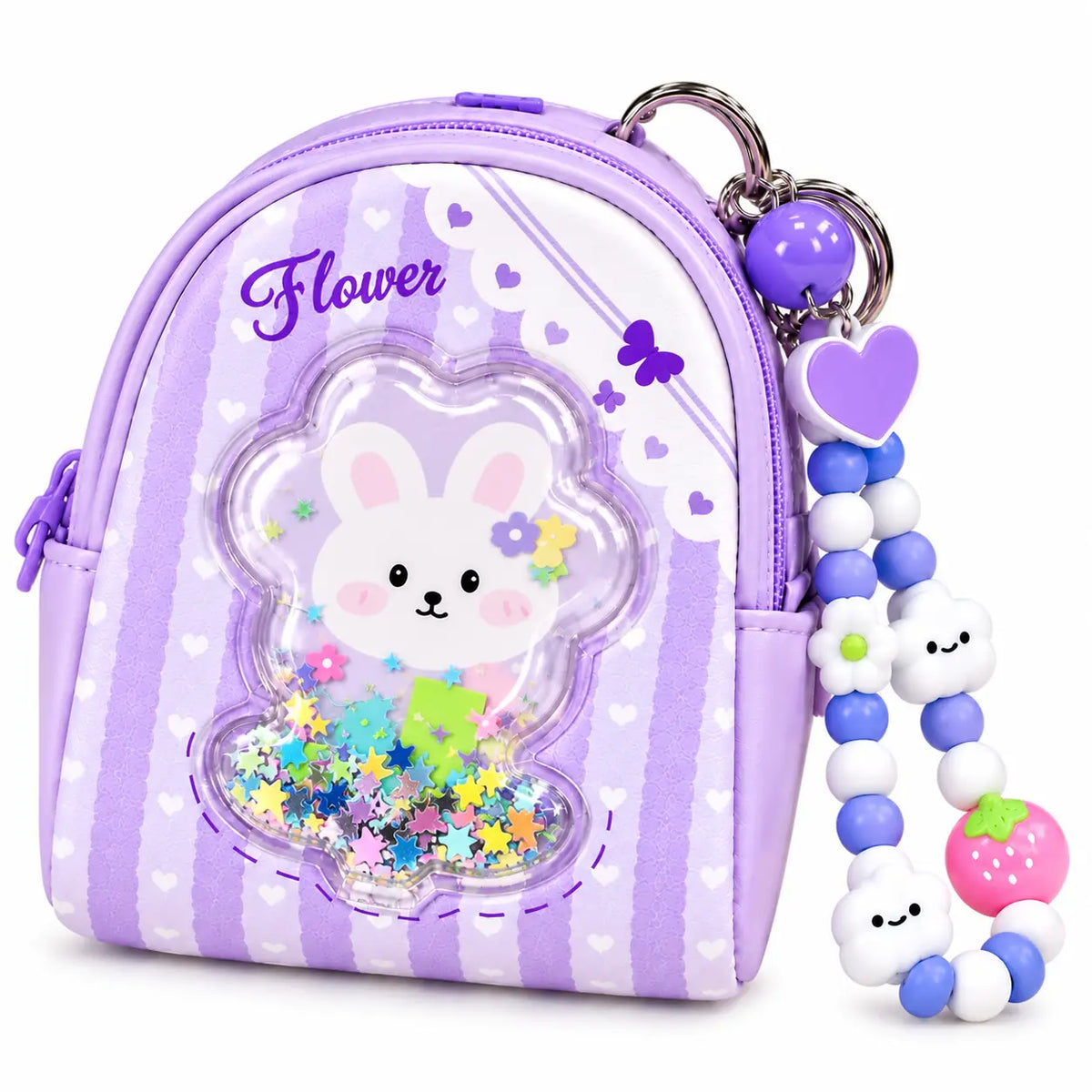 Cute Cartoon Mini Backpack Coin Purse Keychain