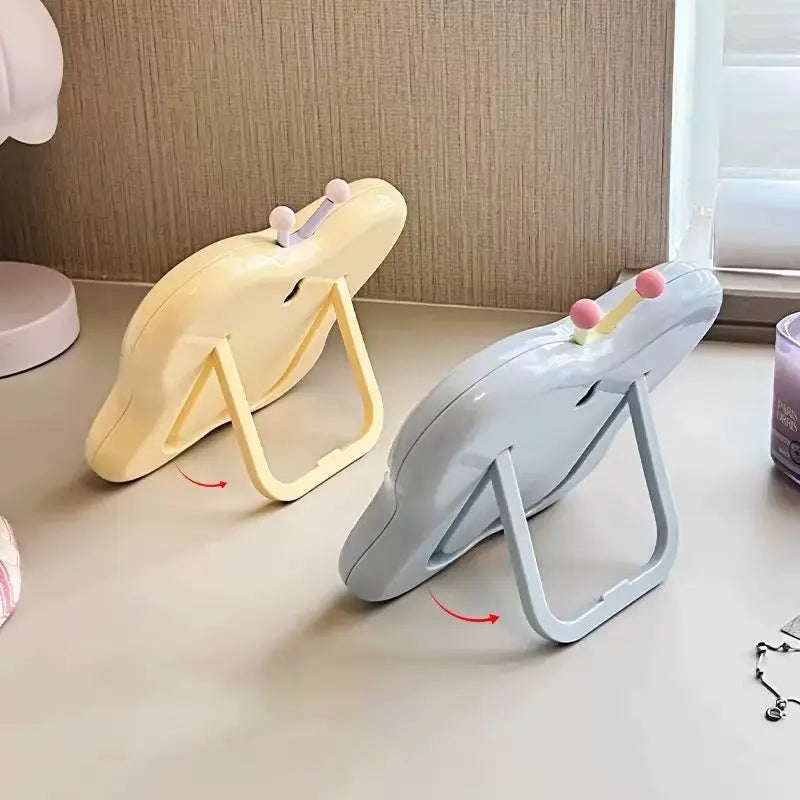 Cute Butterfly Shaped Table Mirror Pastel Vanity Mirror