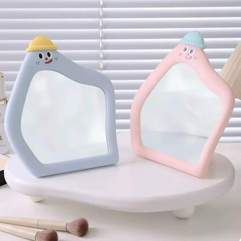 Cute Cartoon Character Table Mirror Aesthetic Makeup Mirror
