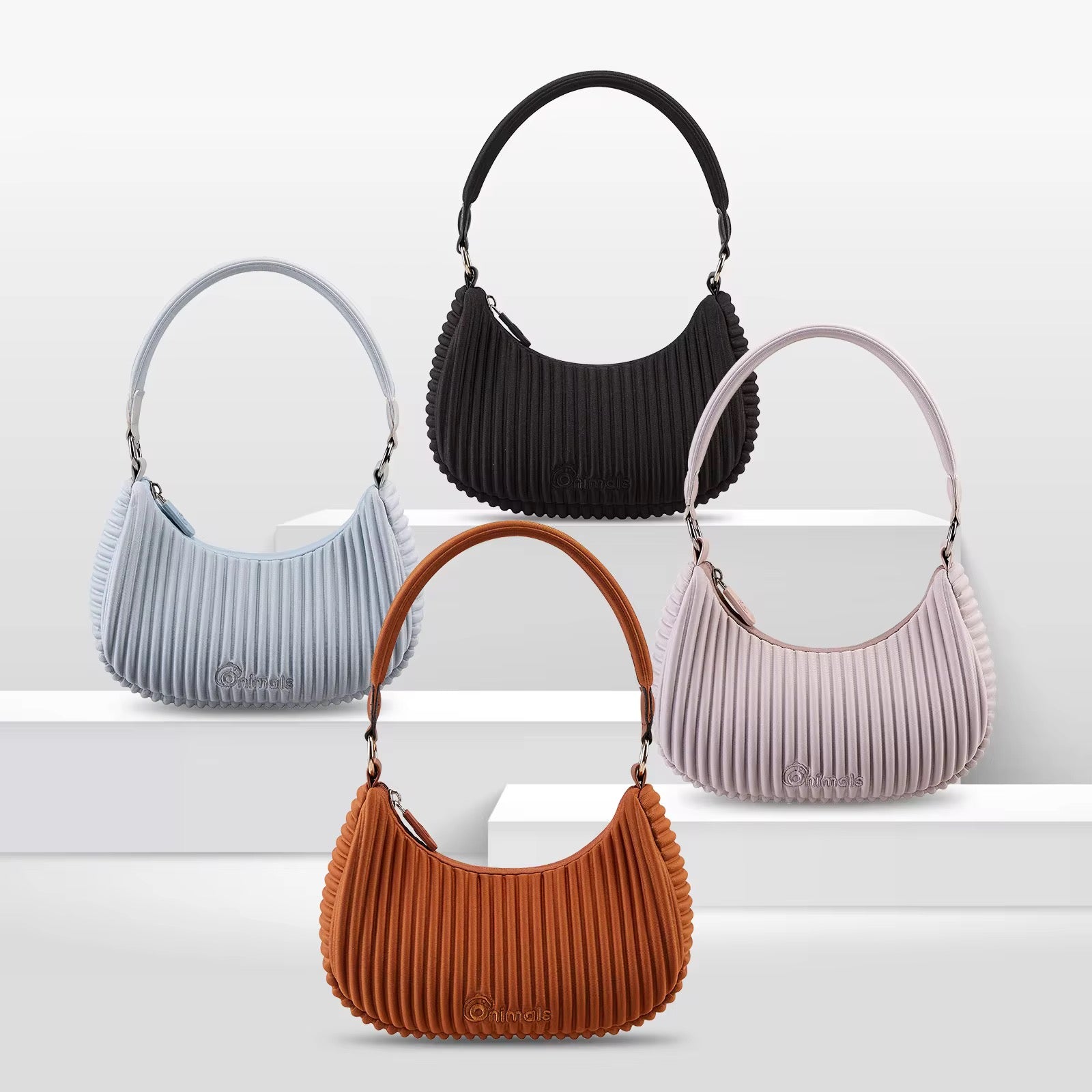 Pleated Soft Shoulder Bag Lightweight & Stylish Handbag for Women