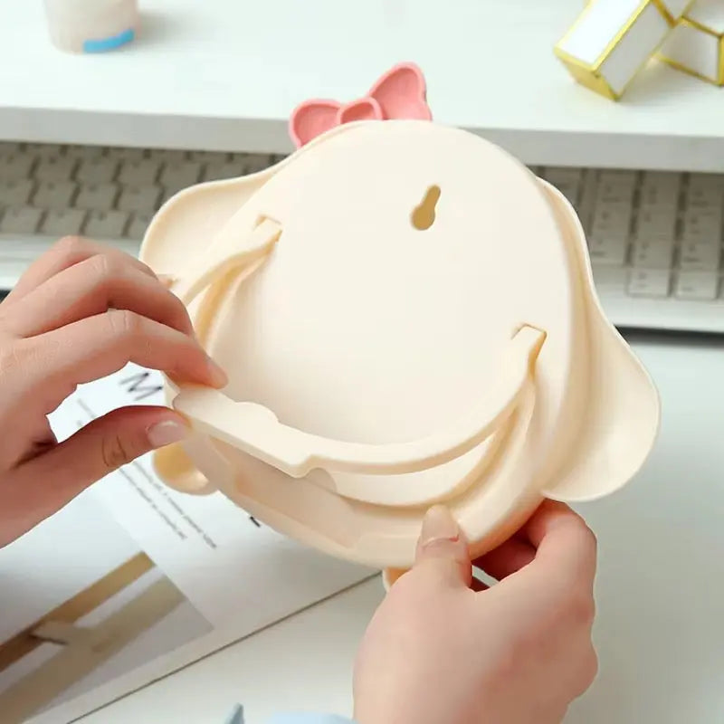 Cute Kawaii Bow Character Makeup Mirror
