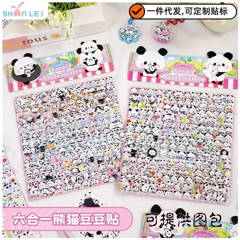 Kawaii Panda Sticker Set Cute Cartoon Decorative Stickers