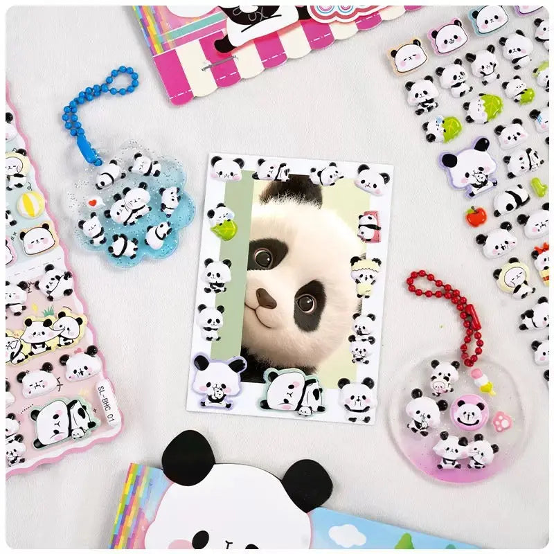 Kawaii Panda Sticker Set Cute Cartoon Decorative Stickers