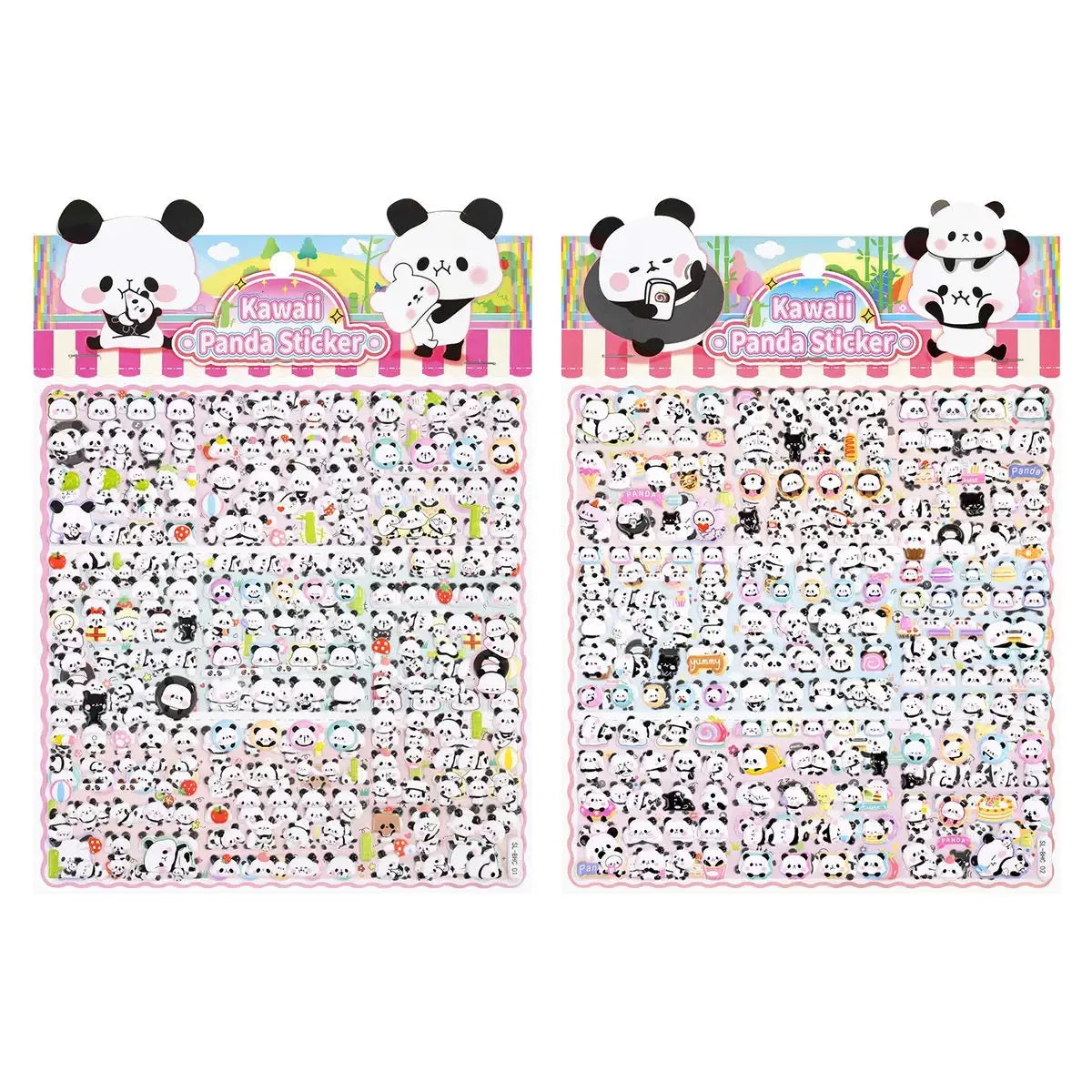 Kawaii Panda Sticker Set Cute Cartoon Decorative Stickers