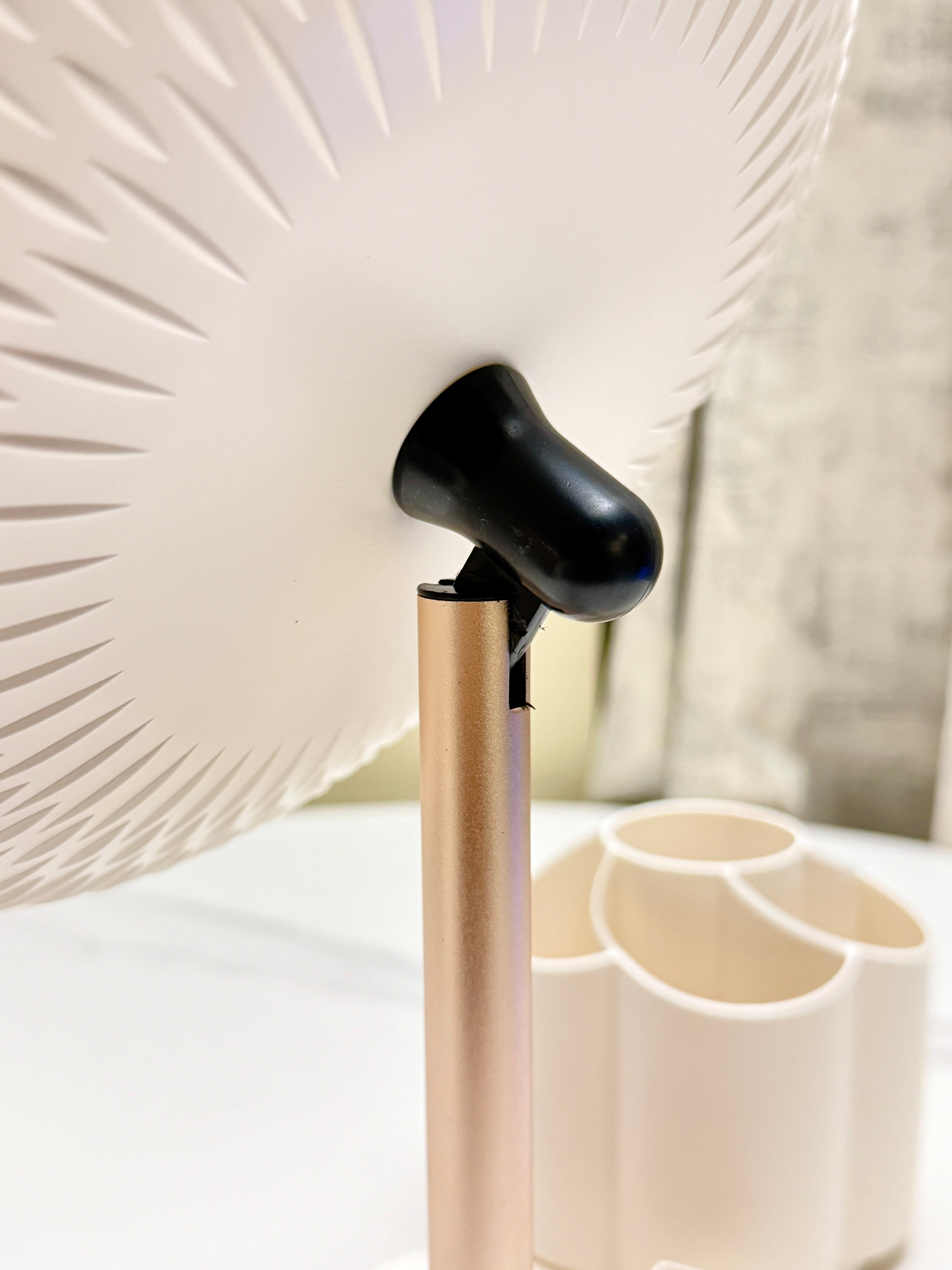 LED Touch Makeup Mirror with Organizer Stand