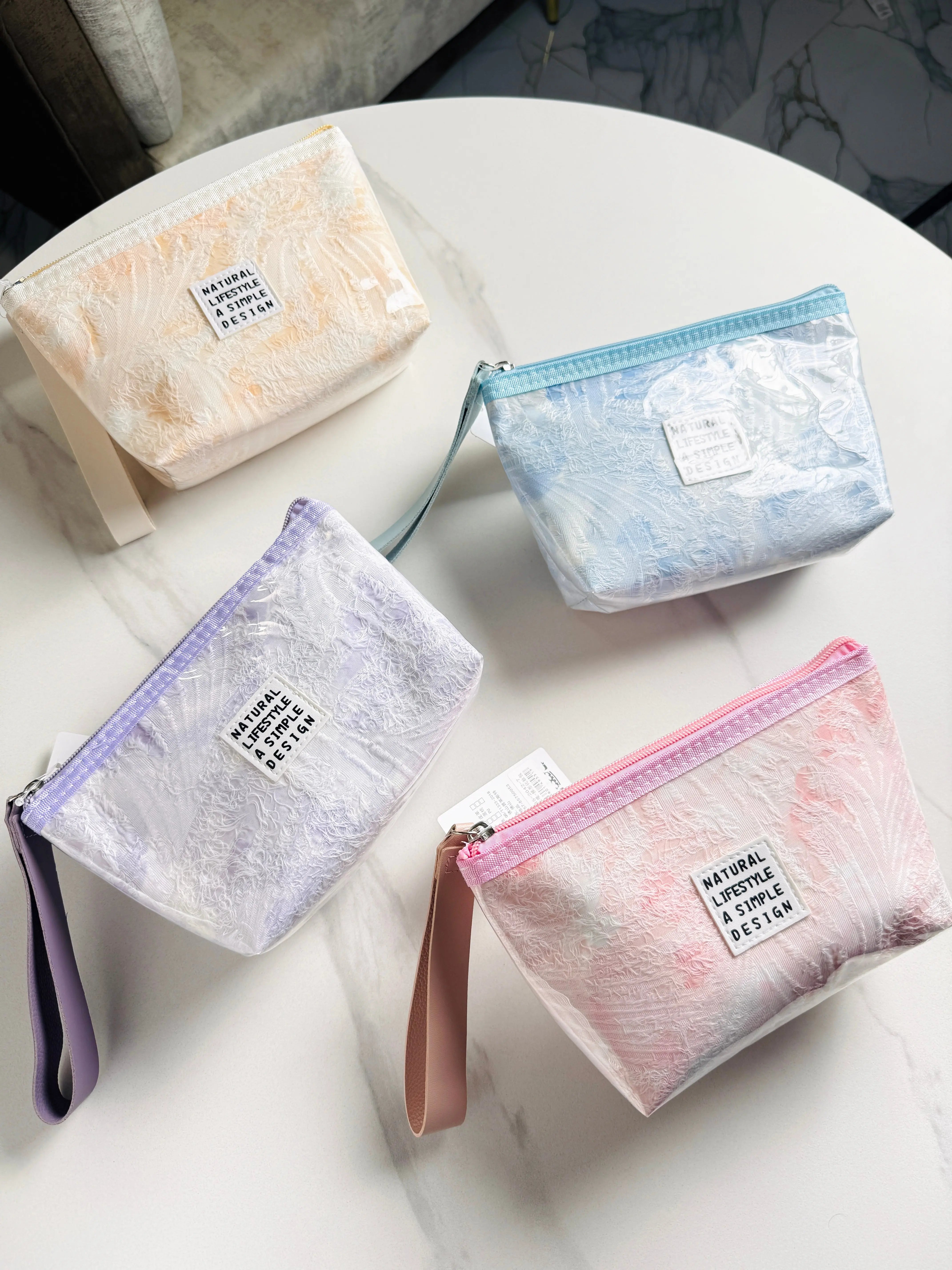 Pastel Dream Waterproof Pouch Quilted Travel & Makeup Bag