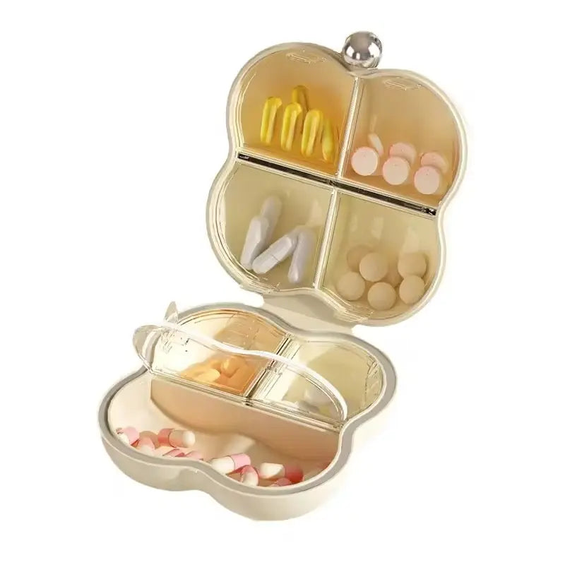 Portable Pill Organizer Case Cute Travel Medicine Storage Box