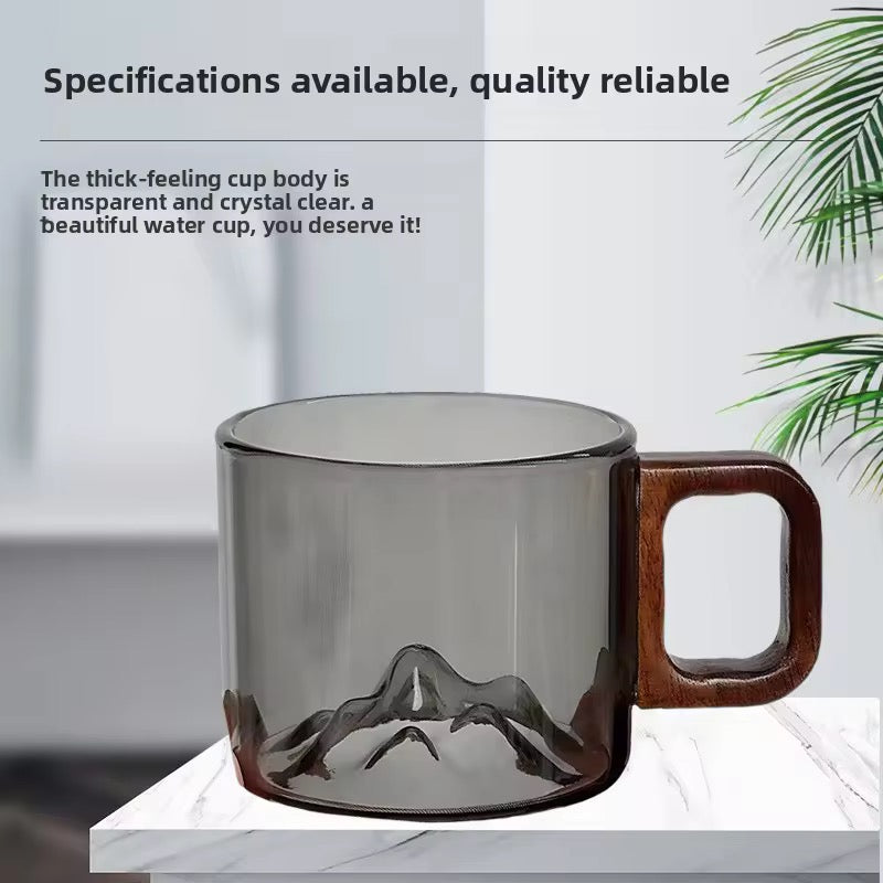 Mountain Glass Mug Creative Landscape Coffee Cup