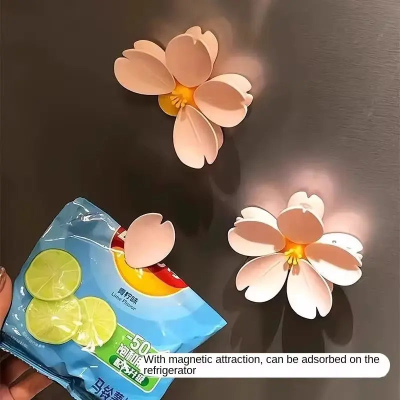 Cute Flower Snack Bag Clip Airtight Sealing Clamp for Chips & Food Storage Sparkels  Sparkels