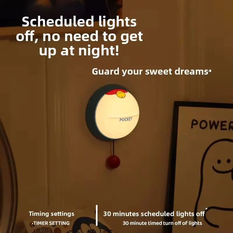 Cute Pull Switch Night Light with 3 Brightness Levels Aesthetic Bedside Lamp Sparkels  Sparkels