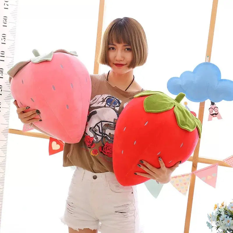 Giant Strawberry Plush Toy Soft Cute Pillow Cushion
