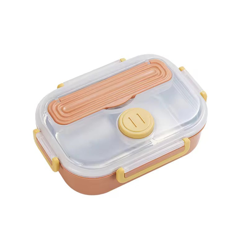 Creative Stainless Steel Bento Box with Sauce Container Portable Lunch Box for Office & School