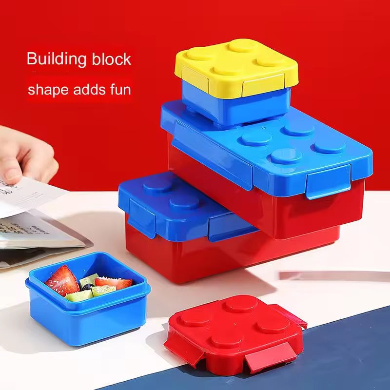 DIY Building Block Lunch Box Modular Bento Food Container for Kids & Students