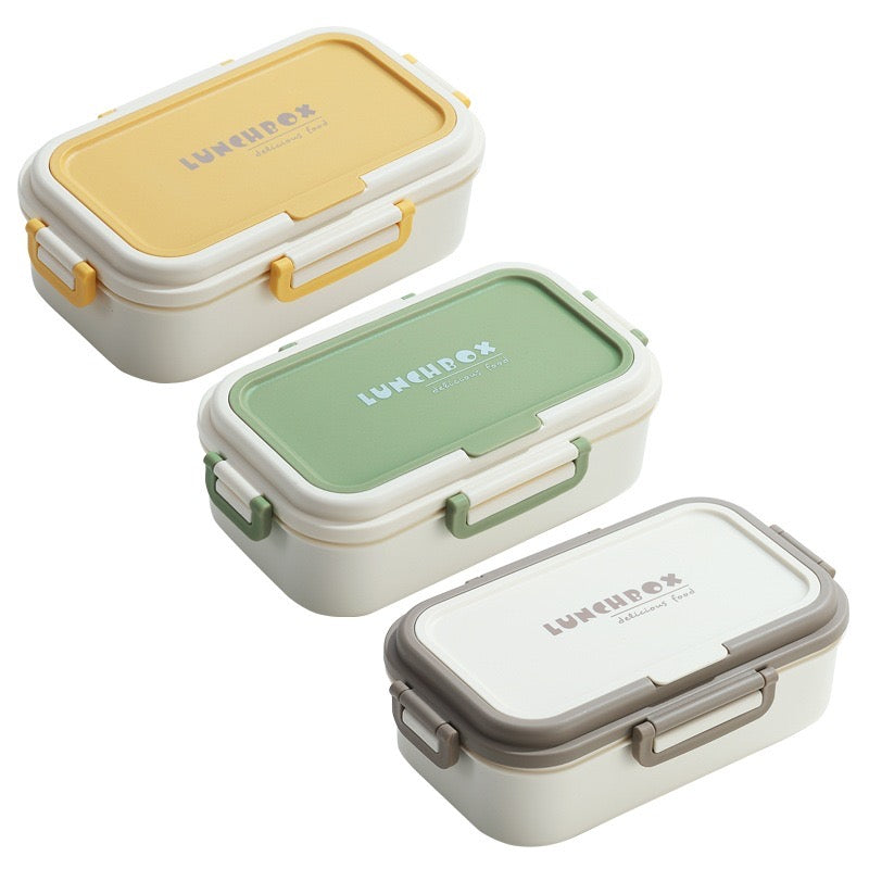 Portable Double Layer Insulated Stainless Steel Lunch Box Thermal Food Container for Students & Office
