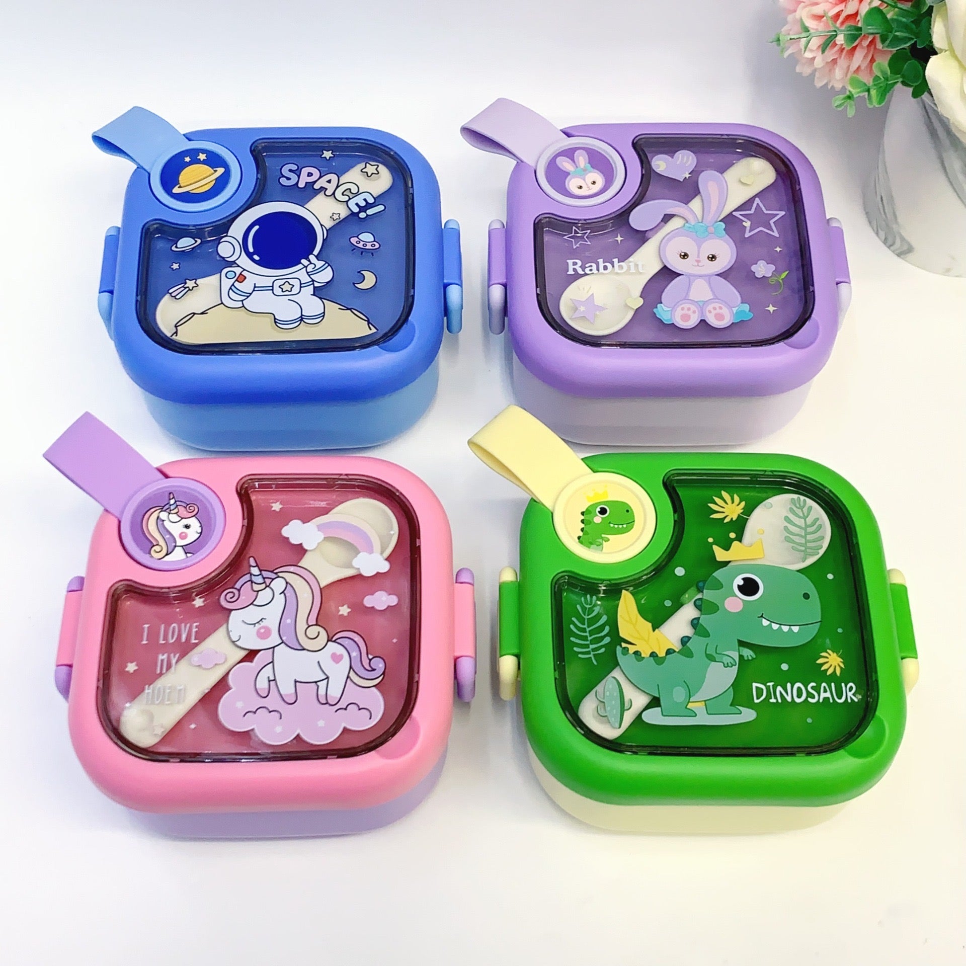 750ml Stainless Steel Kids Lunch Box Set BPA Free Baby & Toddler Dining Set