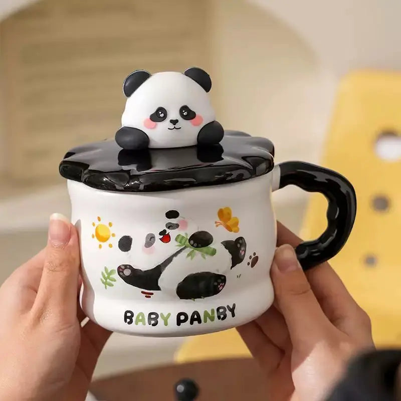 Cute Baby Panda Ceramic Mug Without Spoon