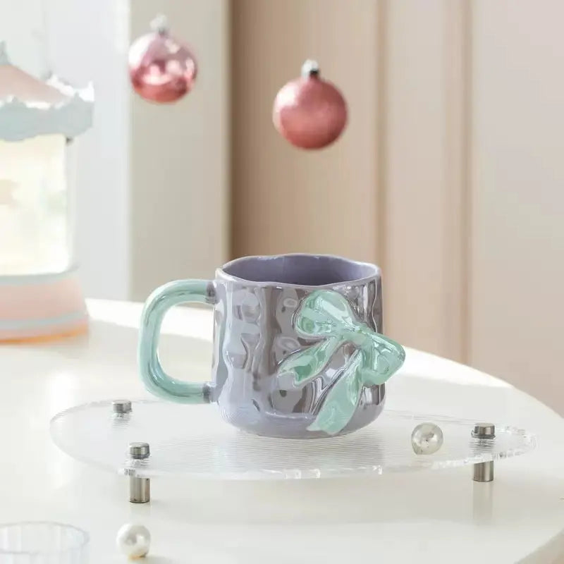 Luxury Bow Ceramic Coffee Mug