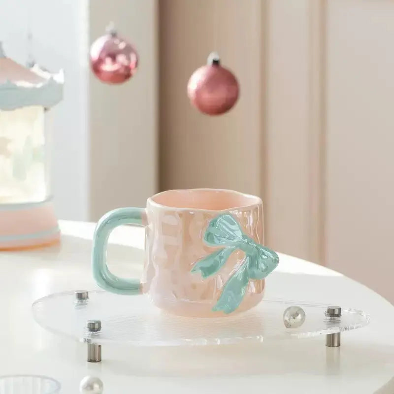 Luxury Bow Ceramic Coffee Mug