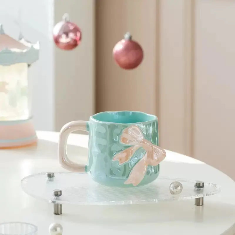 Luxury Bow Ceramic Coffee Mug