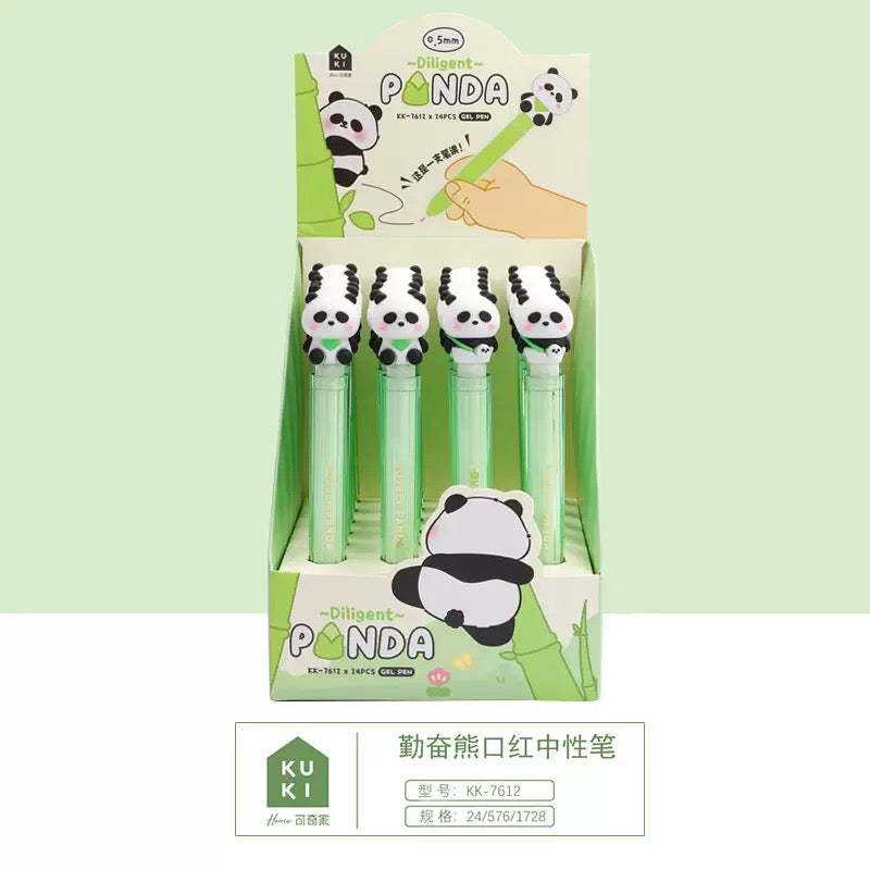 Cute Panda Gel Pen Kawaii 0.5mm Black Ink Writing Pen