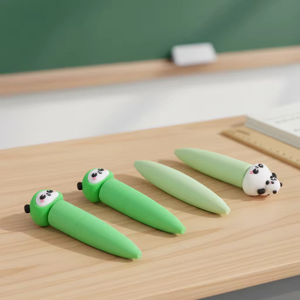 Cute Panda Squishy Ballpoint Pen  Soft Grip Kawaii Writing Pen