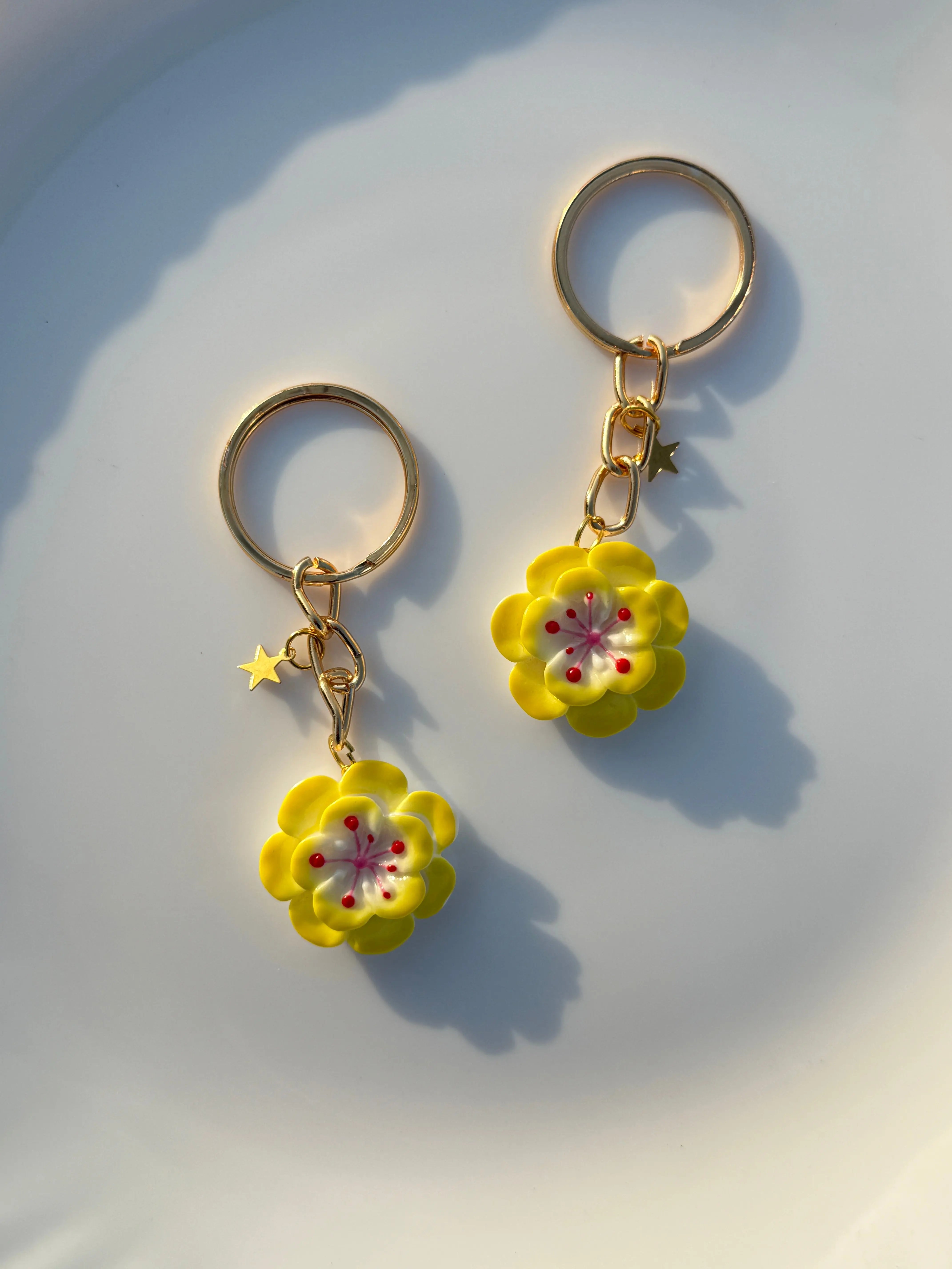 Blossom Bloom Keychain Collection Pastel Flower Charms Sparkels  Sparkels