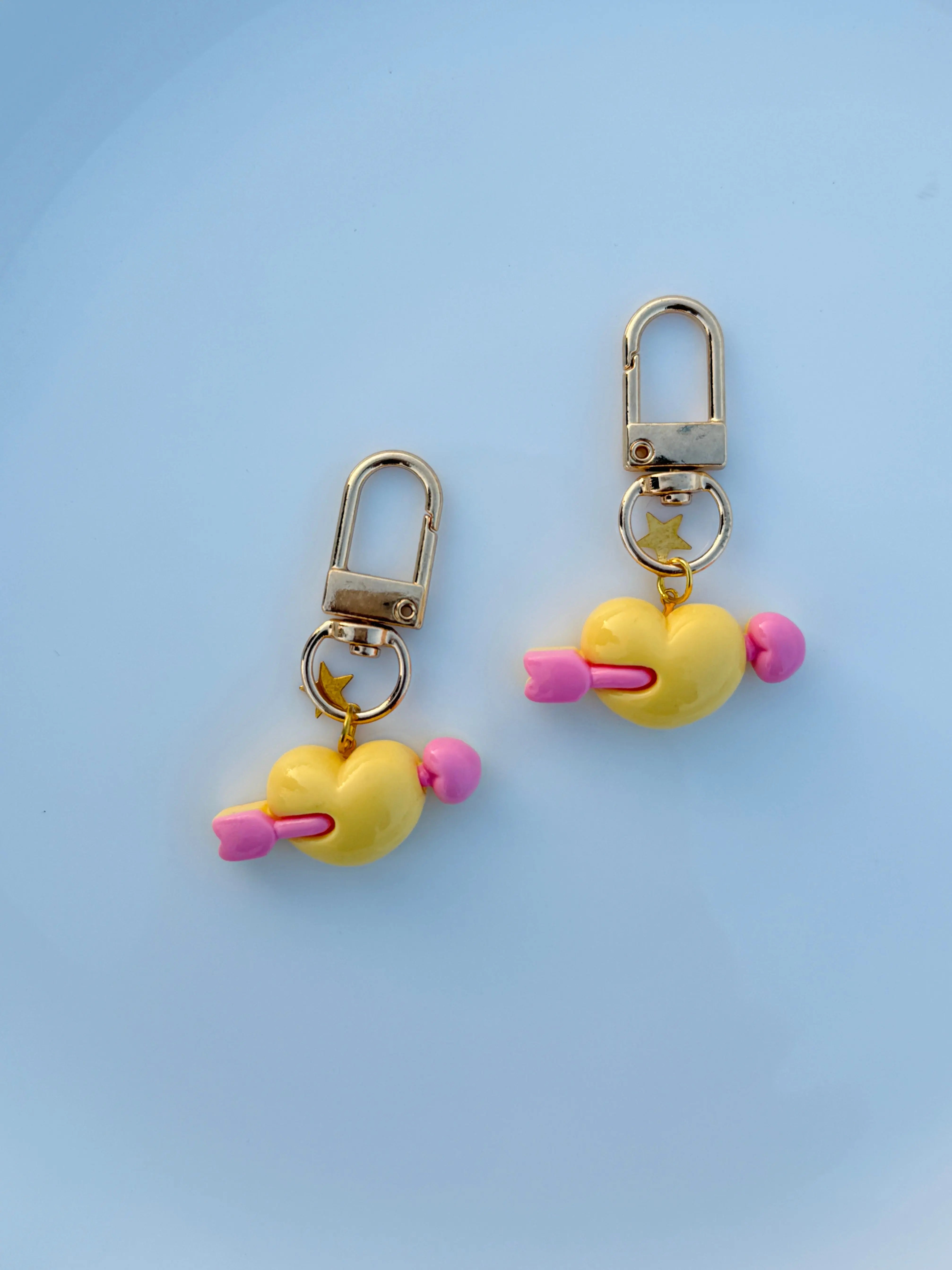 Cupid Heart Arrow Keychain Cute Aesthetic Love Charm Sparkels  Sparkels