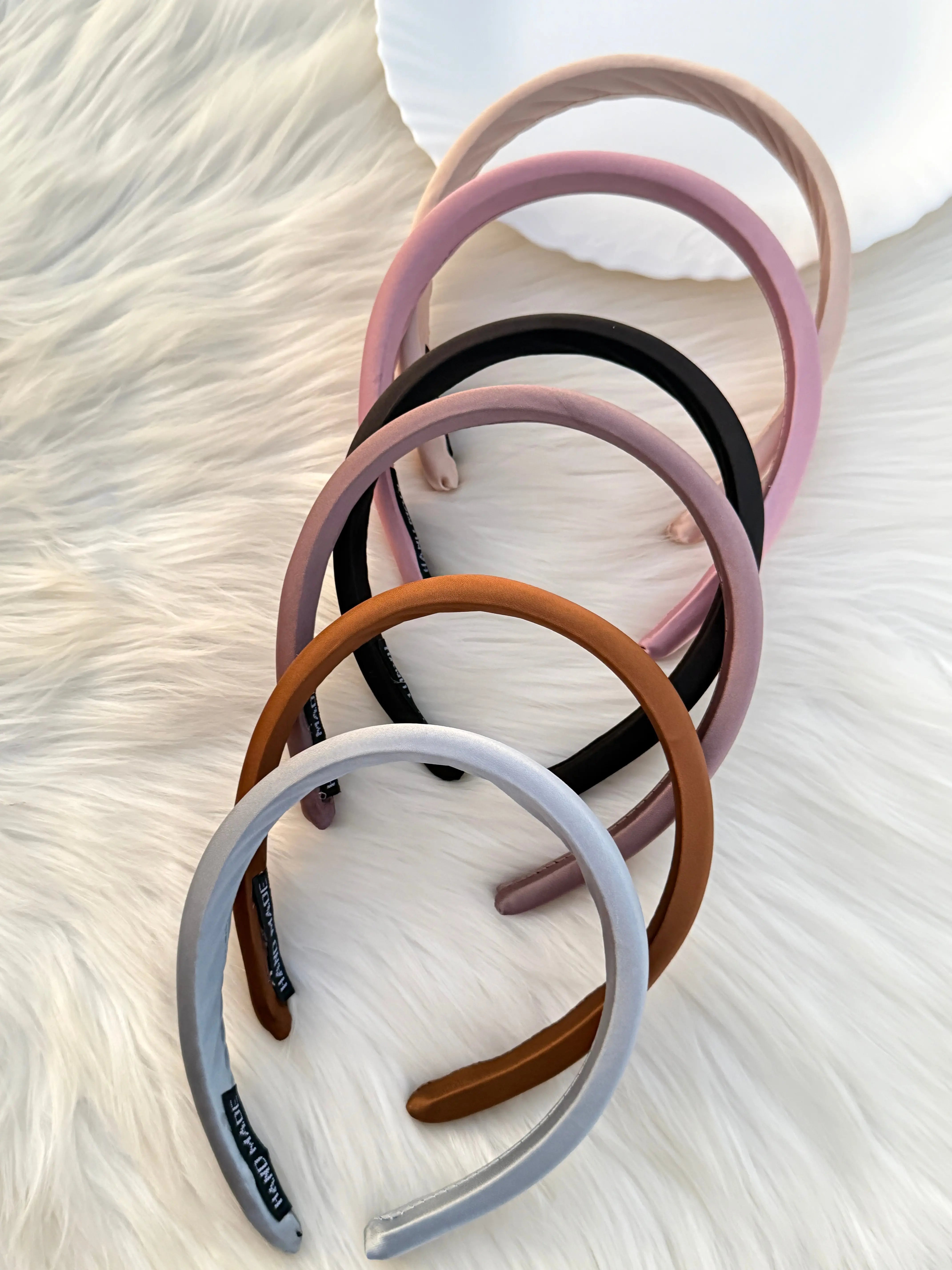 Pack Of 3 Random Color Minimalist Satin Headbands Sparkels  Sparkels