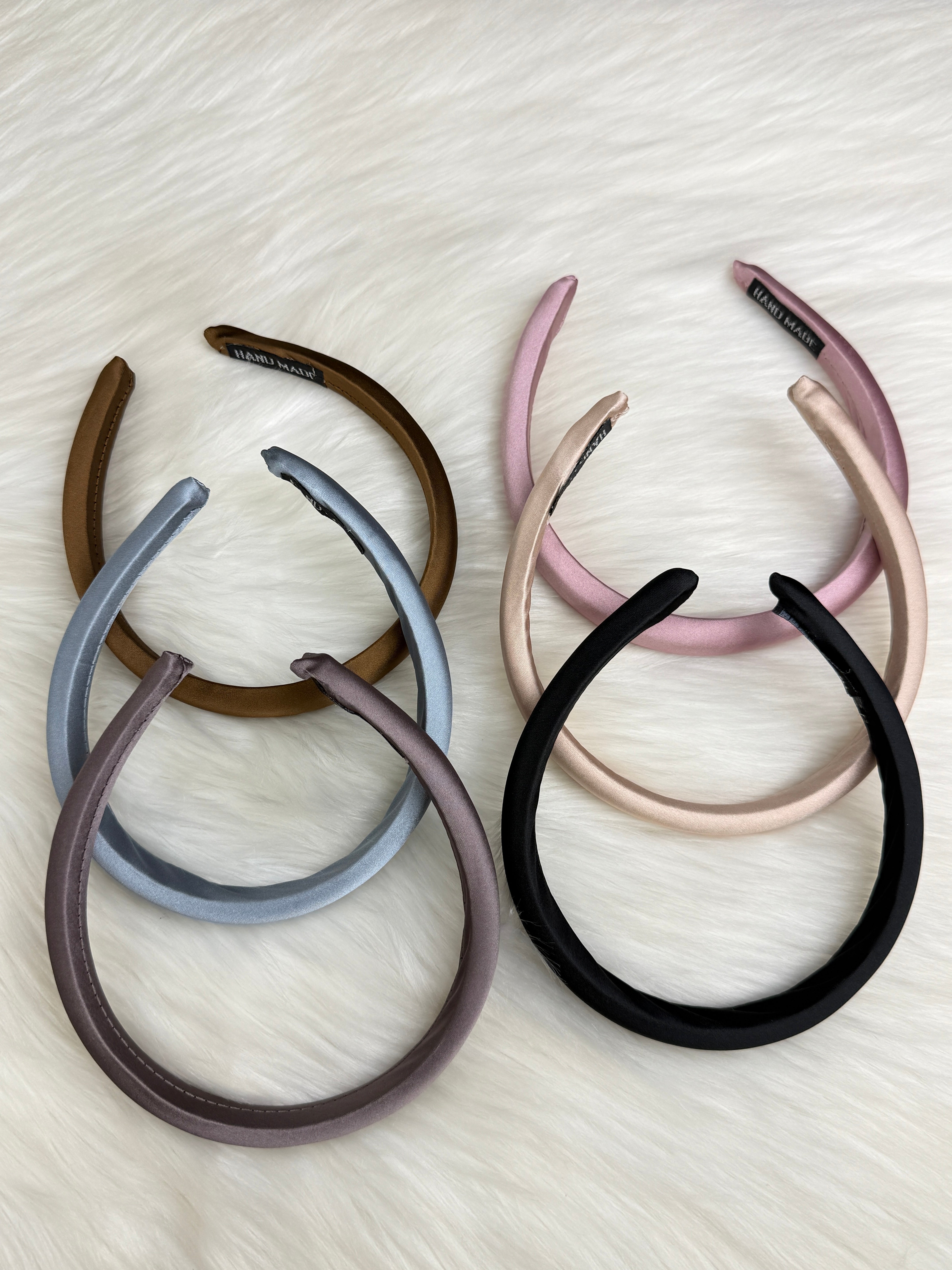 Pack Of 3 Random Color Minimalist Satin Headbands Sparkels  Sparkels