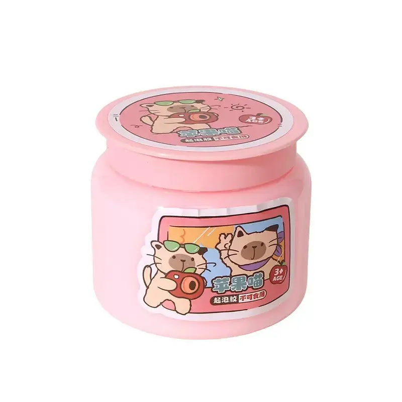 Apple Cat Crystal Mud Slime Soft Stretchy Scented DIY Sensory Slime for Kids