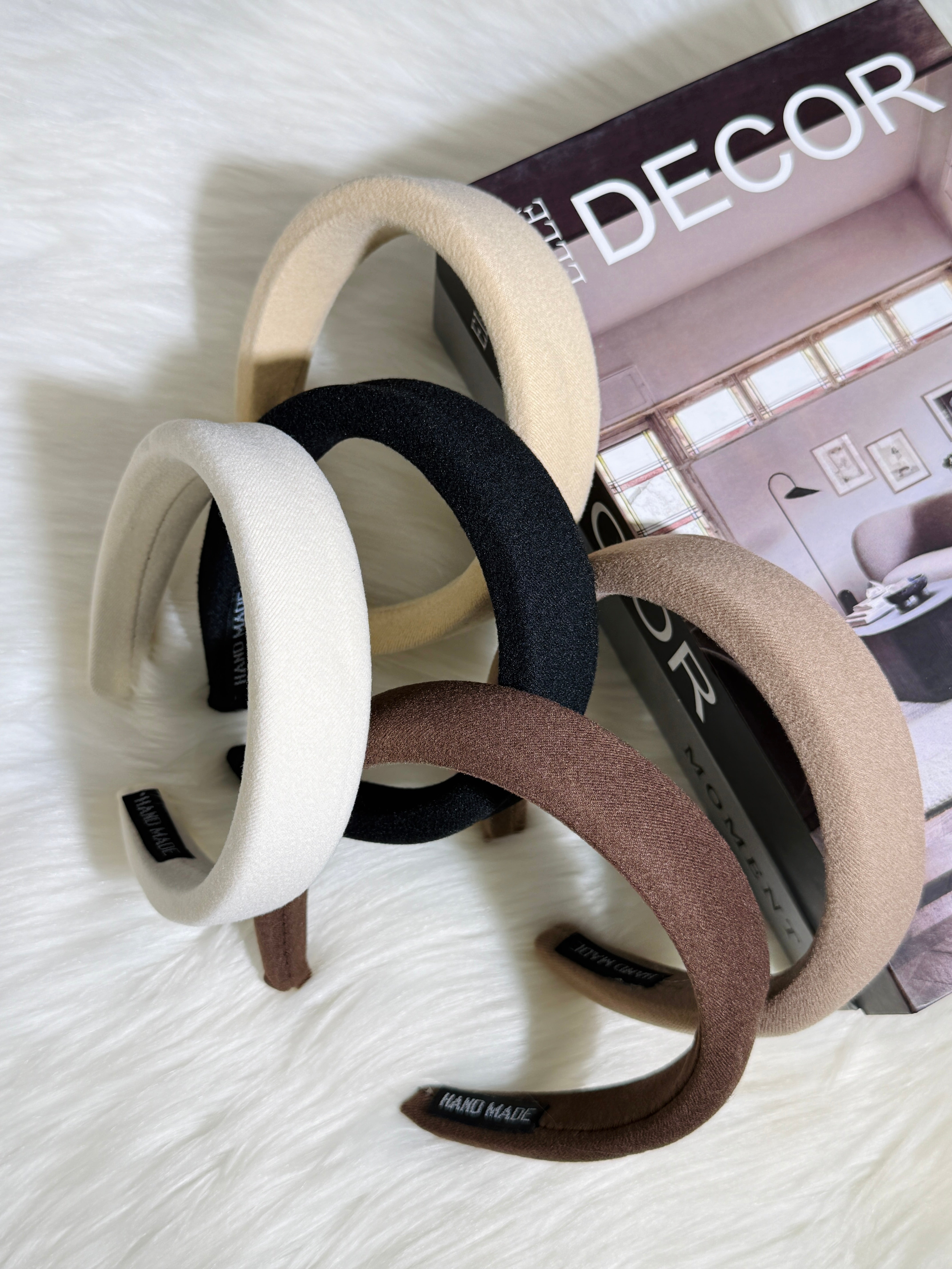 Pack Of 3 Random Color Soft Velvet Padded Headbands Sparkels  Sparkels