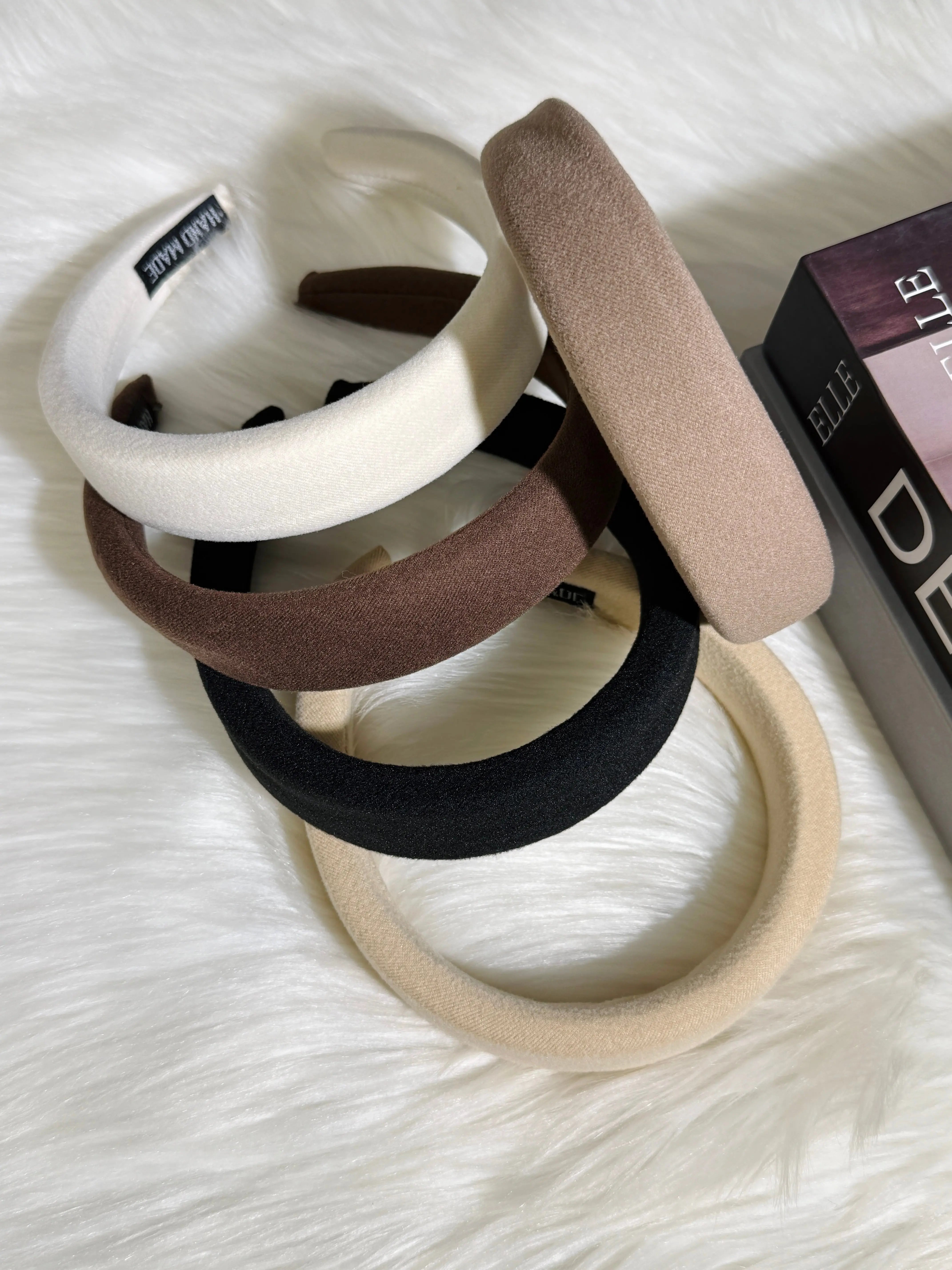 Pack Of 3 Random Color Soft Velvet Padded Headbands Sparkels  Sparkels