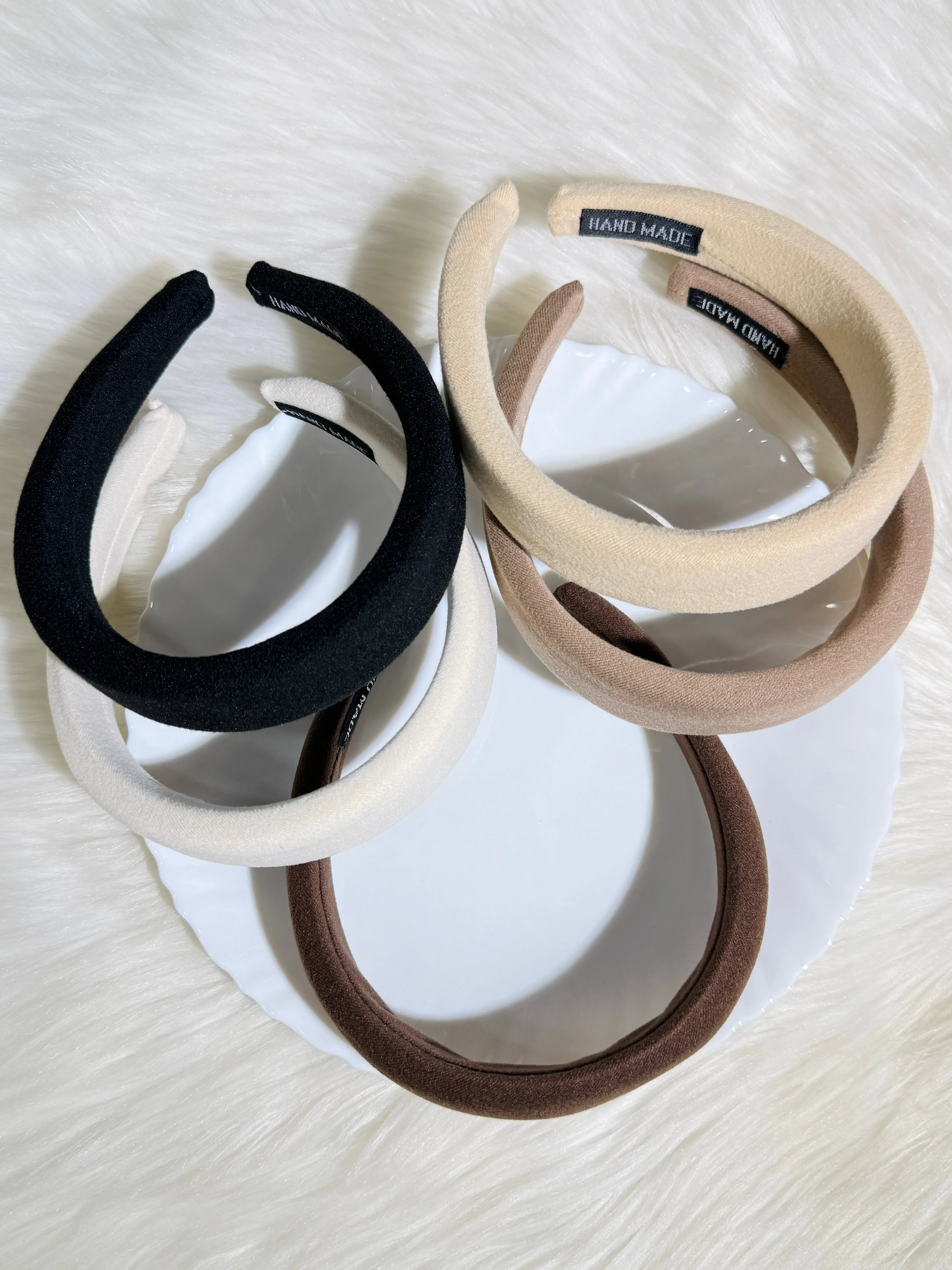 Pack Of 3 Random Color Soft Velvet Padded Headbands Sparkels  Sparkels