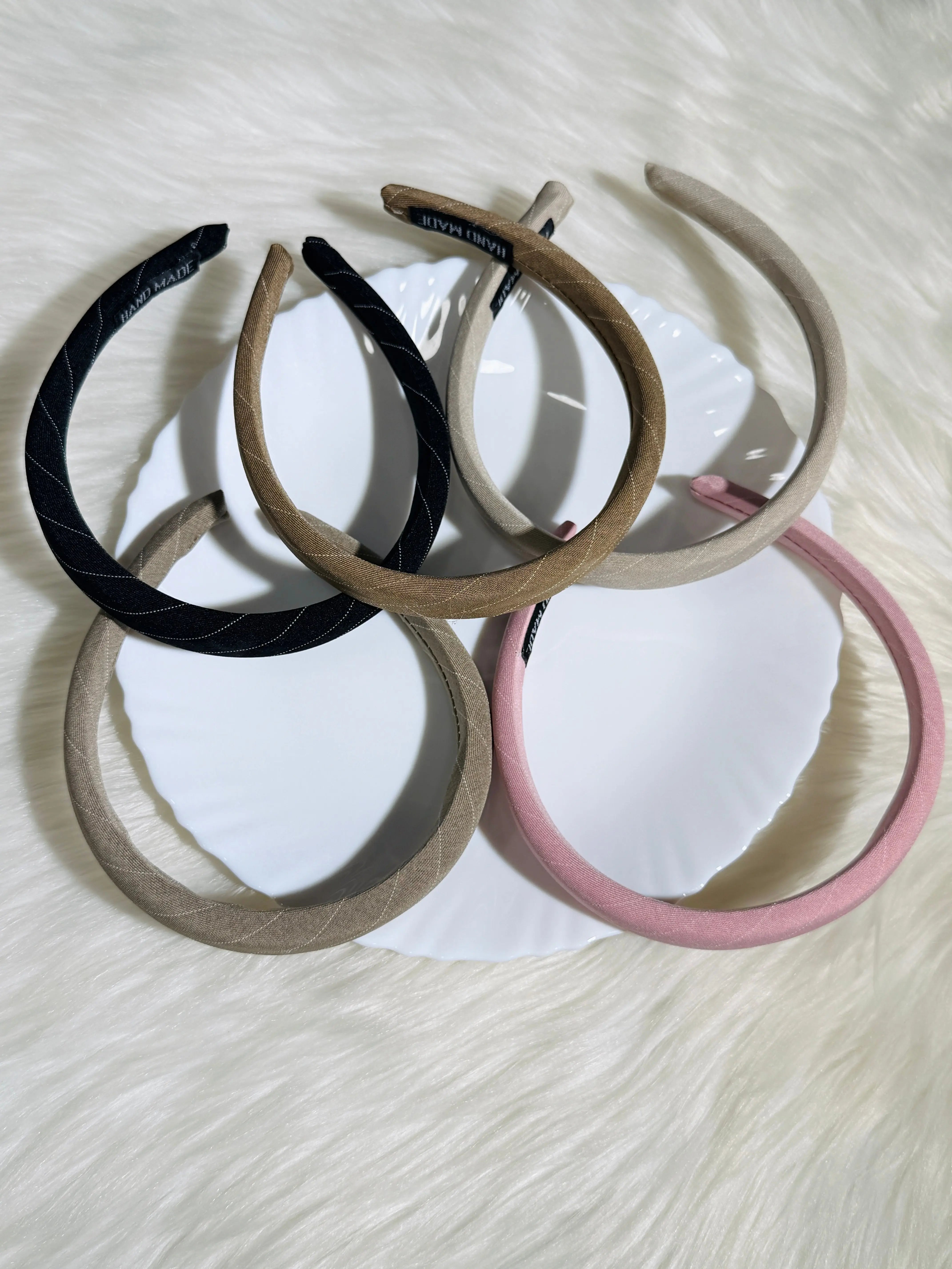 Pack Of 3 Random Color Matte Textured Fabric Headbands Sparkels  Sparkels